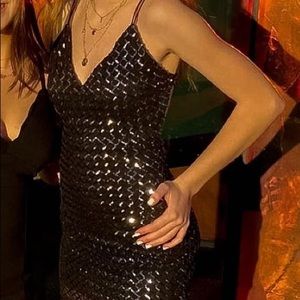 black sparkly homecoming dress